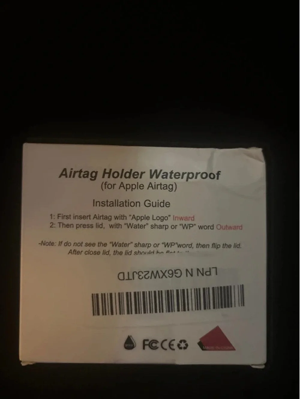 Two waterproof AirTag holders brand new